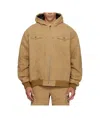 Egonlab Beige Hooded Jacket In Brown