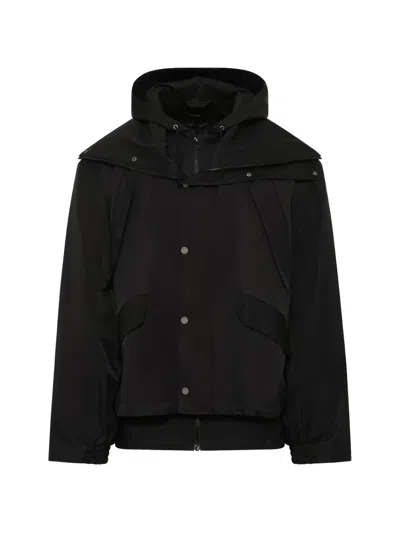Egonlab Hooded Track Jacket In Black