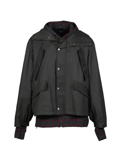 Egonlab Hooded Track Jacket In Black