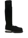 Egonlab Knit Boots In Black