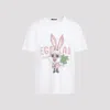 Egonlab Lapinou Tee Shirt In Off White Destroyed