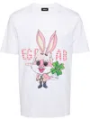 Egonlab Lapinou Tee Shirt In Off White Destroyed