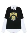 Egonlab Multicolor Worldnet Edition Stripes Elliot T-shirt Shirt In Black