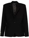 Egonlab Logo Patch Single-breasted Blazer In Black