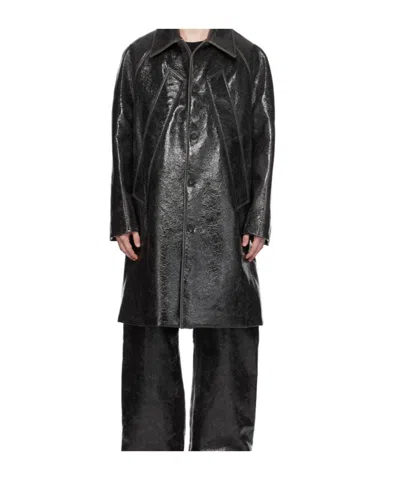Egonlab Long-sleeved Coat In Black