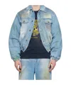 Egonlab Long-sleeved Denim Cotton Suit In Blue