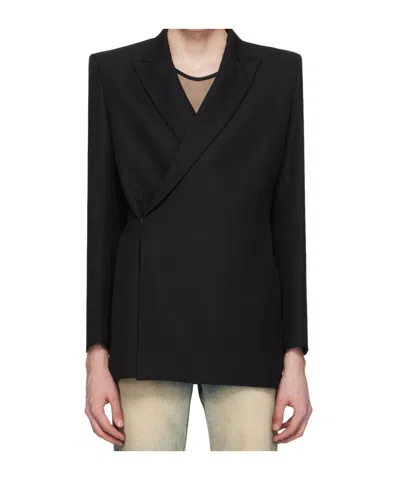 Egonlab Long-sleeved Suit Coat In Black