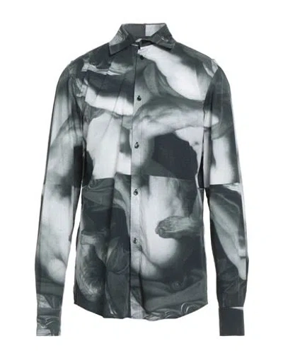 EGONLAB EGONLAB. MAN SHIRT DARK GREEN SIZE L COTTON