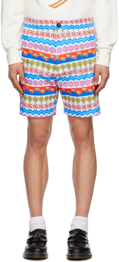 Egonlab Slited Elastic Short In  Garden Print