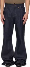 Egonlab Overscaled Belt Loop Jeans In Blue