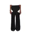 Egonlab Black Openwork Trousers In Black
