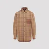 Egonlab Checked Long-sleeved Shirt In Orange