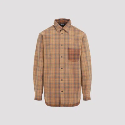 EGONLAB ORANGE COTTON OVER SHIRT