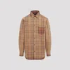 Egonlab Checked Long-sleeved Shirt In Orange