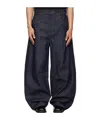 Egonlab Overscaled Belt Loop Jeans In Blue