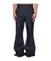 Egonlab Overscaled Belt Loop Jeans In Blue
