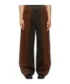Egonlab Oversized Jeans In Brown