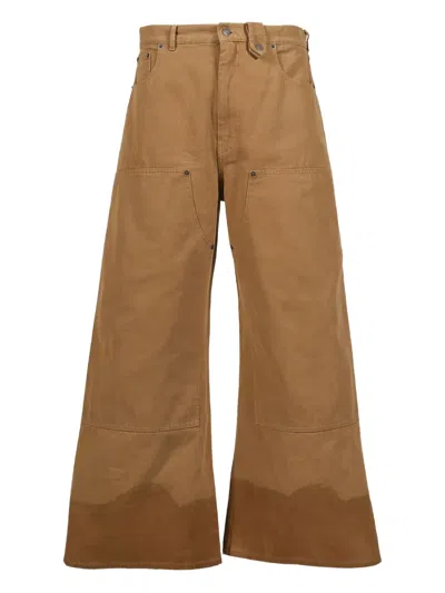 Egonlab Panelled Trousers In Brown