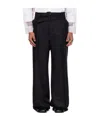 Egonlab Pleated Trousers In Black