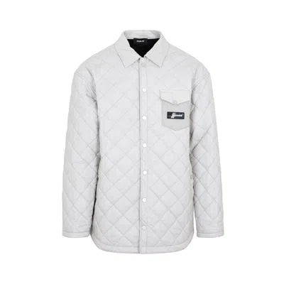 Egonlab Quilted Shirt In Gray