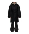 Egonlab Raglan Sleeve Coat In Black