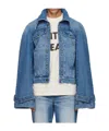 Egonlab Raglan Sleeve Denim Jacket In Blue
