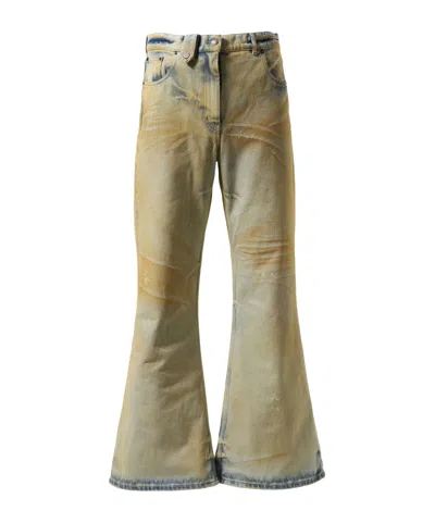 Egonlab Samy Jeans In Yellow Dirty Denim