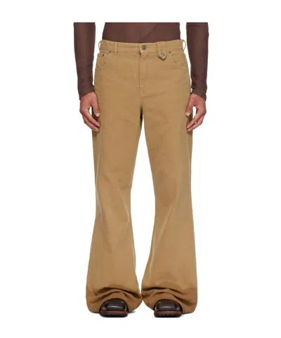 Egonlab Samy Wide Leg Jeans In Brown