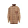 Egonlab Checked Long-sleeved Shirt In Yellow