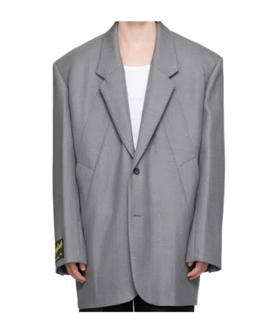 Egonlab Single-breasted Blazer In Gray