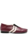 Egonlab Stripe-detail Loafers In Red
