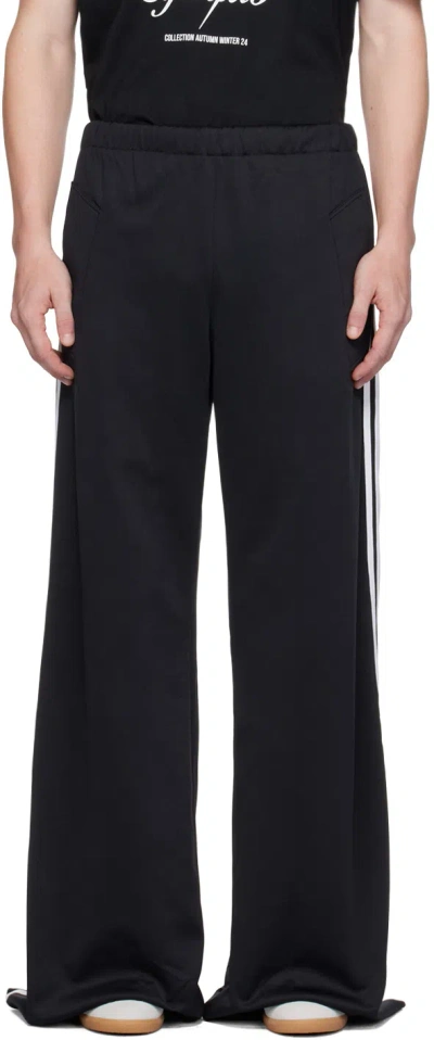 Egonlab Striped Sweatpants In Black