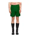 Egonlab Sugar Rene Wool Shorts In Green
