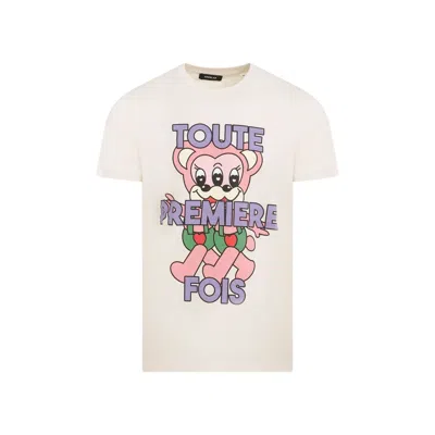 Egonlab Off-white Teddies T-shirt In Beige