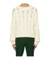 Egonlab Twisted Knitted Sweater In White