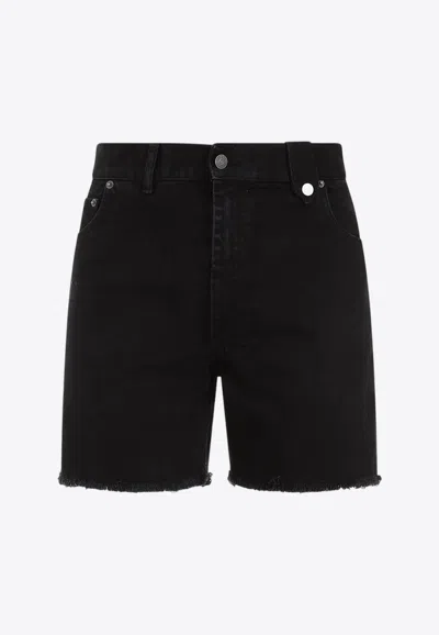 EGONLAB WASHED-OUT DENIM SHORTS