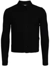 Egonlab Wool Button-up Cardigan In Black