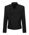 Egonlab Wool Square Suit Jacket In Black