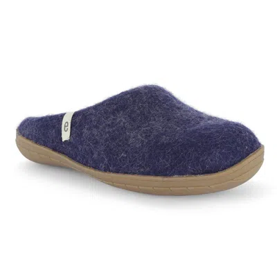 Egos Copenhagen Women's Blue Rubber Sole Slipper In Purple