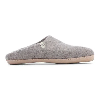 Egos Copenhagen Women's Natural Grey Slipper In Gray