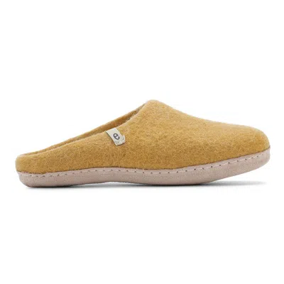Egos Copenhagen Women's Yellow Mustard Slipper In Gold