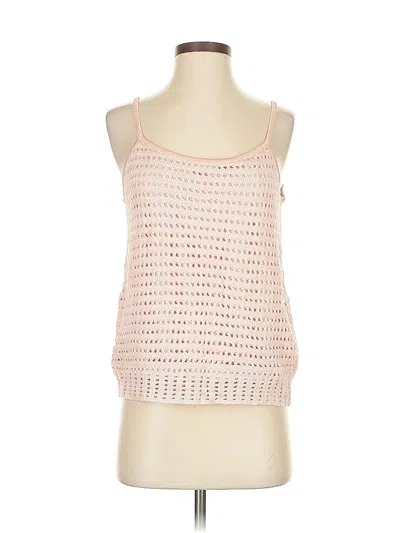 Pre-owned Egrey Tank Top Pink Square Neckline Tops