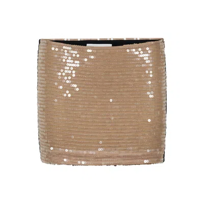 Egyptian Blue Women's Neutrals / Black Beige Black Sequin Mini Skirt