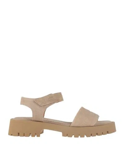 Ehm Shoes Woman Sandals Beige Size 11 Leather