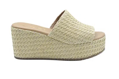Ehm Woven-texture Low-cut Shoes With Stylish Wedge Design In Neutral