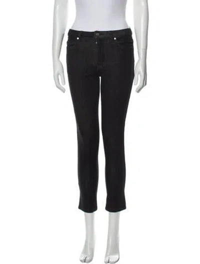 Pre-owned Ei8ht Dreams Mid-rise Skinny Leg Jeans In Black