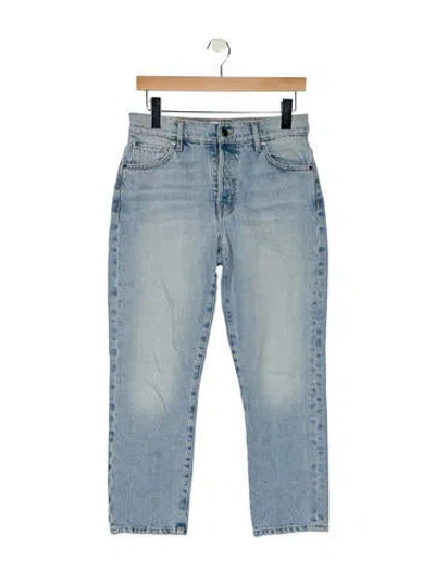 Pre-owned Ei8ht Dreams Mid-rise Straight Leg Jeans In Blue