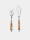 Eichenlaub Light Oak Old German Fish Serving Fork And Knife (set Of 2)  Abask Gift Set