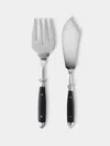 Eichenlaub Resin Old German Fish Serving Fork And Knife (set Of 2 Pieces) In Black