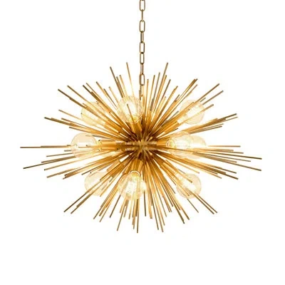Eichholtz 12 - Light Sputnik Sphere Chandelier In Gold